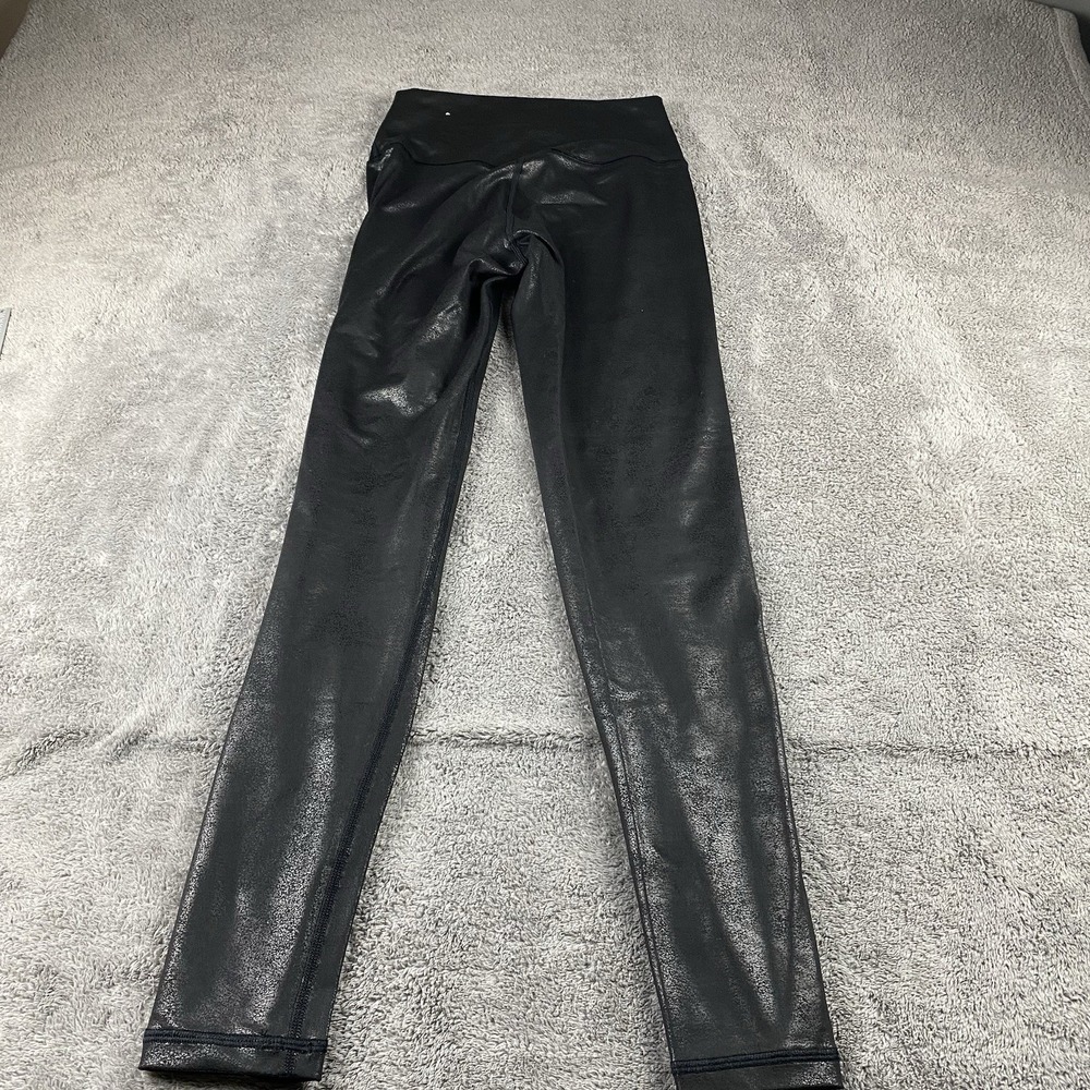 OFFLINE Aerie Legging Mid Rise Womens‎ Small Black Faux Leather - Picture 9 of 12